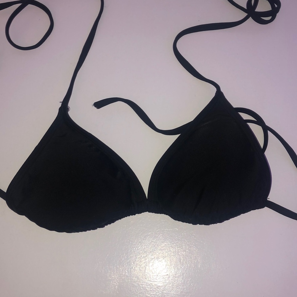 black bikini top